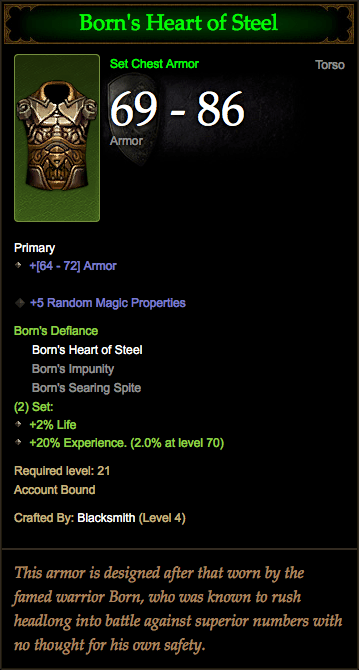 Diablo 3 Born's Heart of Steel